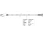 Interconnecting Cable RJ-45 male loose end, 3 meter / 10 ft [7.03.419]