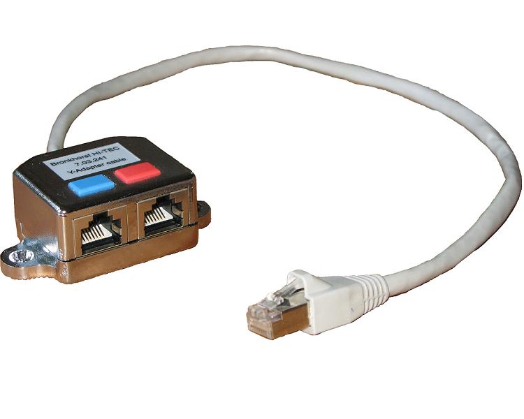 Modular RJ-45 Y-cable splitter [7.03.241]