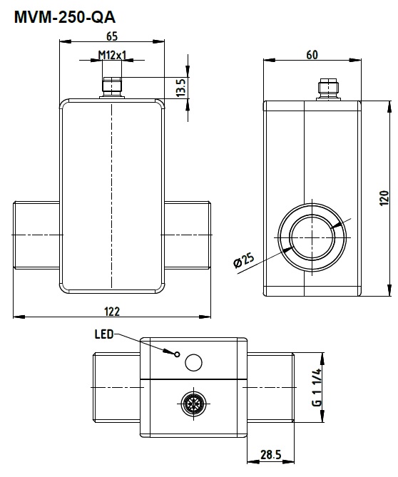 Dimensions MVM-250-QA