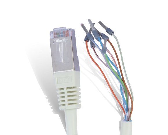Interconnecting Cable RJ-45 male loose end, 3 meter / 10 ft [7.03.419]