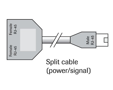 Modular RJ-45 Y-cable splitter [7.03.241]
