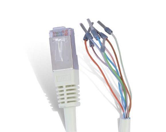 Interconnecting Cable RJ-45 male loose end, 3 meter / 10 ft [7.03.427]
